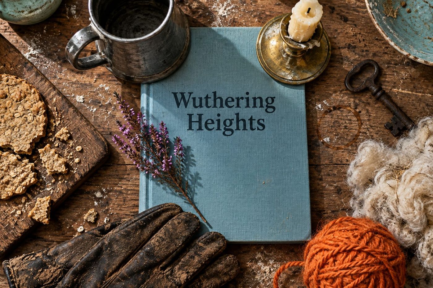 An unread copy of Wuthering Heights in a sunny everyday scene